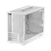 Datora korpuss DeepCool CH160 PLUS WH Small Form Factor balts, microATX, rūdīts stikls, USB-C