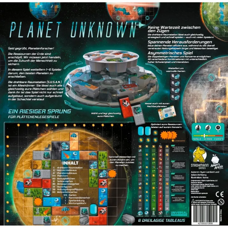 Planet Unknown, galda spēle