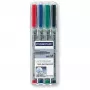 Marķieris Staedtler 315 WP4 melns zils zaļš sarkans