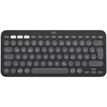 Logitech Pebble Keys 2 K380s - Tastatūra - Bezvadu - Bluetooth LE - QWERTZ - Vācu - Tonal Graphite (920-011795)