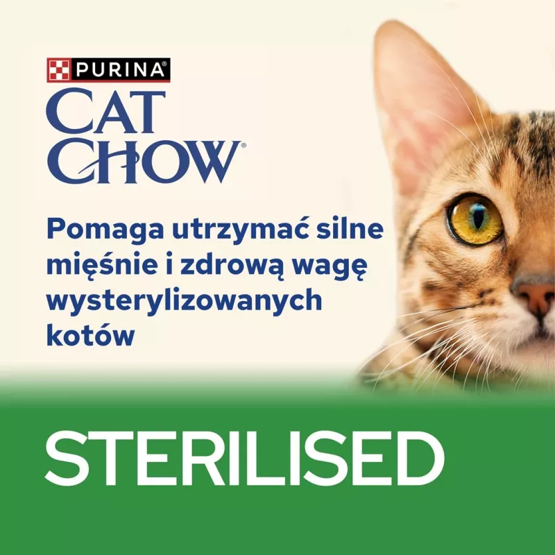 PURINA Cat Chow Sterilised Gig Chicken with Eggplant - mitrs kaķu barības 85 g