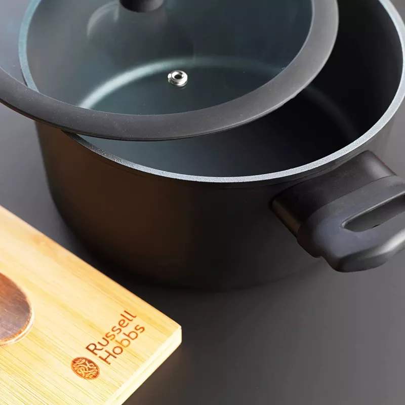 Katls Russell Hobbs RH01863EU7 20 cm Crystaltech nerūsējošais tērauds stikla vāks