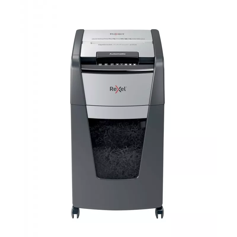 Rexel Optimum AutoFeed+ 225X automātiskais šķērsgriezuma papīra smalcinātājs P4