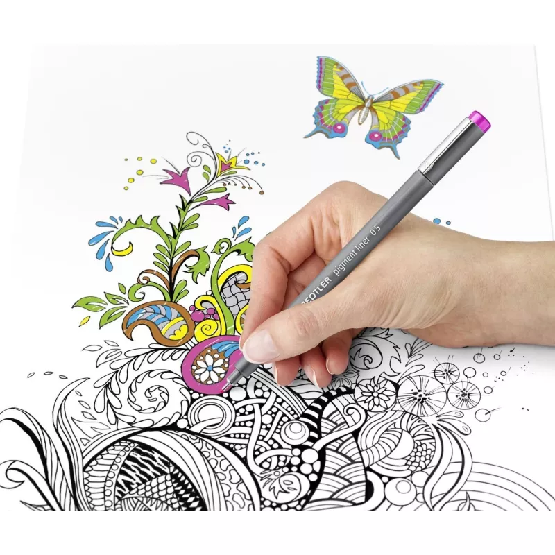 Fineliner Staedtler pigment liner 308 Zils 1 gab.