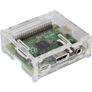 Korpuss Joy-IT Raspberry Pi A+ caurspīdīgs RB-Casea+01 — aizsargapvalks, caurspīdīga plastmasa