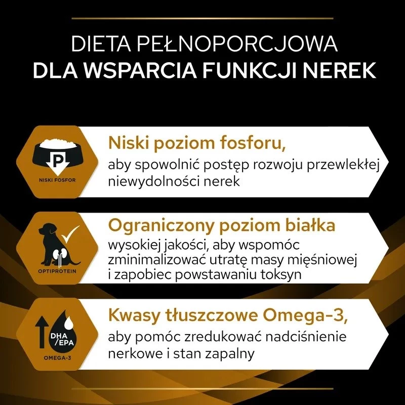 Mitrā suņu barība PURINA Pro Plan Veterinary Diets NF Renal Function terapeitiskā, cūkgaļa, 400 g bundža