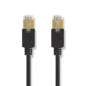 Nedis CCBW85210AT10 tīkla kabelis, melns, 1 m, Cat6 F/UTP