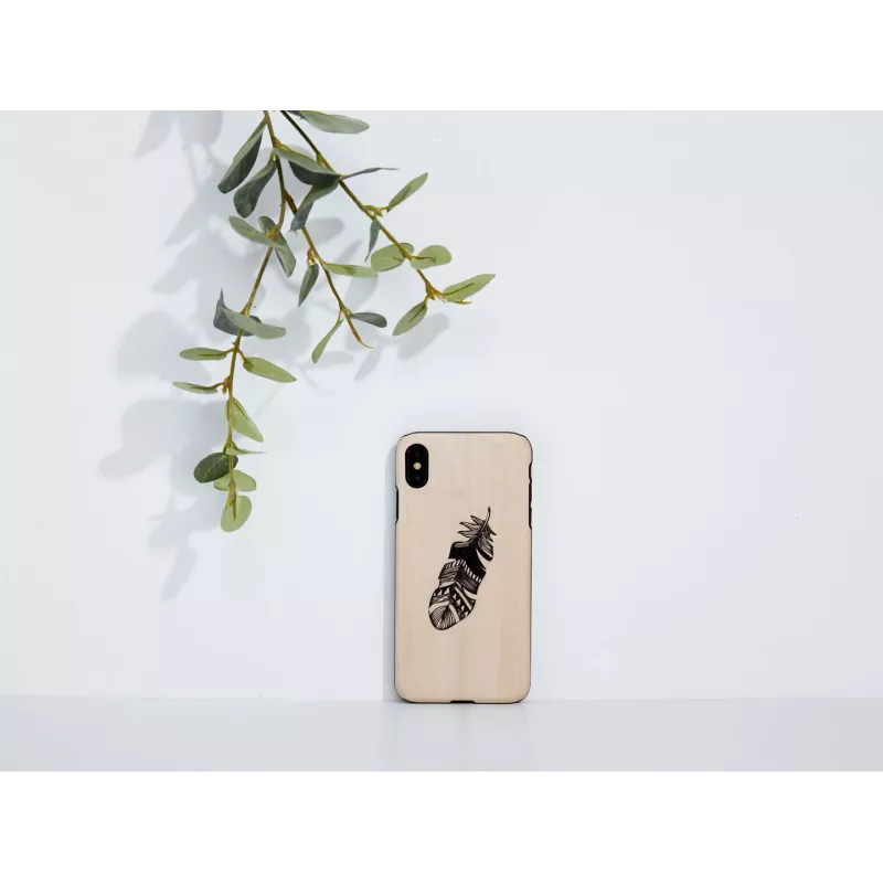 Telefona maciņš Man and Wood iPhone X/XS — Indian Melns aizsargvāciņš