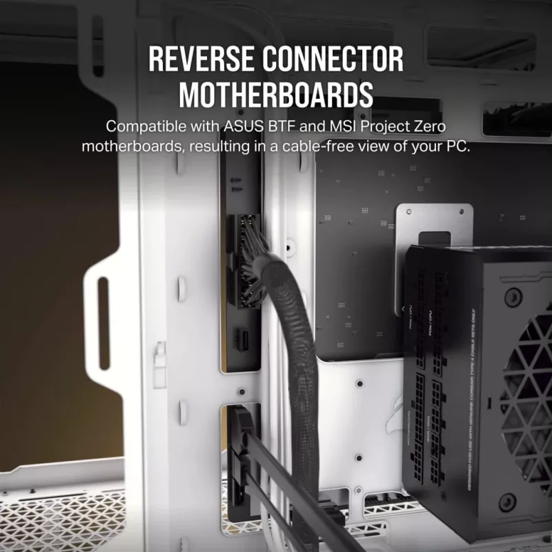 Corsair 2500D AIRFLOW Micro ATX Dual Chamber PC Case – balta CC-9011264-WW