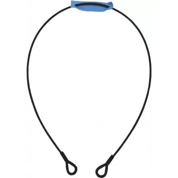 Tērauda trose EUROLITE 5801049C 1000 x 4 mm melna ar uzgali