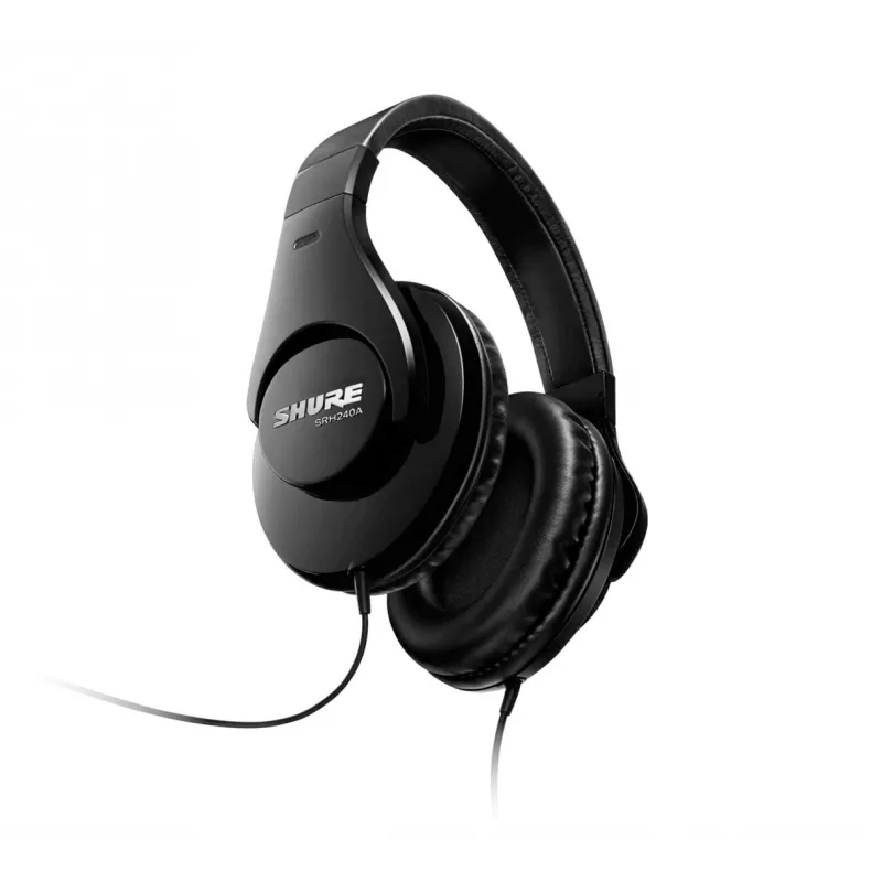Shure SRH240A austiņas ar vadu, galvas stīpa, mūzika, melnas