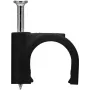 Goobay kabeļu skava 12 mm, melna (64684)