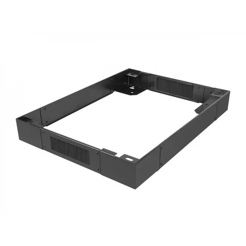 Rack plinth LANBERG CK01-66-B, 19 inch (48.3 cm) mounting, 600 mm width, Melns