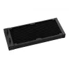 Viss vienā šķidruma dzesētājs DeepCool LS520S — 120 mm ventilatori, 500–2250 RPM, melns, atbalsta LGA1700/AM5/TR4
