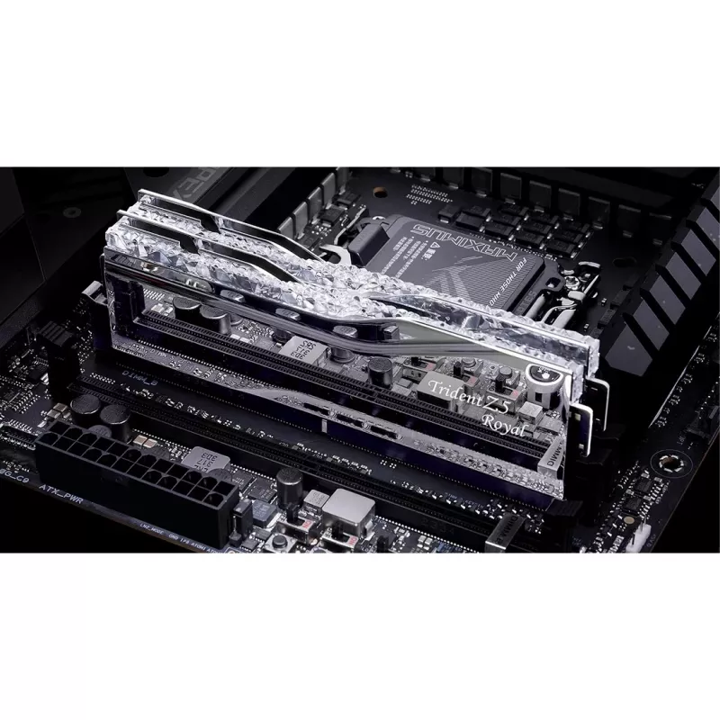 DIMM 64 GB DDR5-6400 (2x 32 GB) Dual-Kit, Arbeitsspeicher silber, F5-6400J3239G32GX2-TR5S, Trident Z5 Royal, INTEL XMP