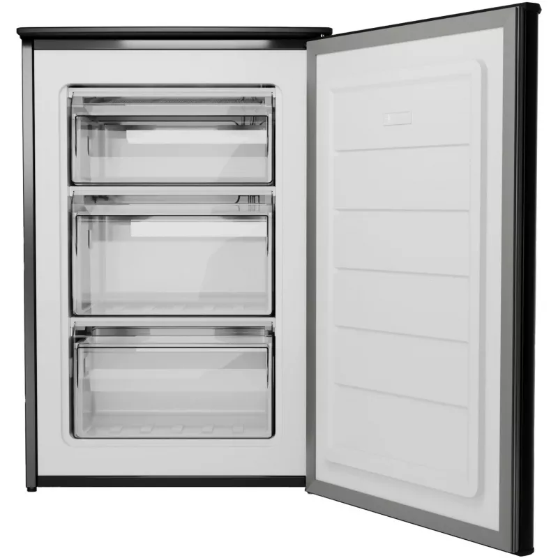 Vertikālā saldētava BOMANN GS 7253, 87 l, melna, ≤ -18°C, energoefektivitātes klase C, 850×550×580 mm