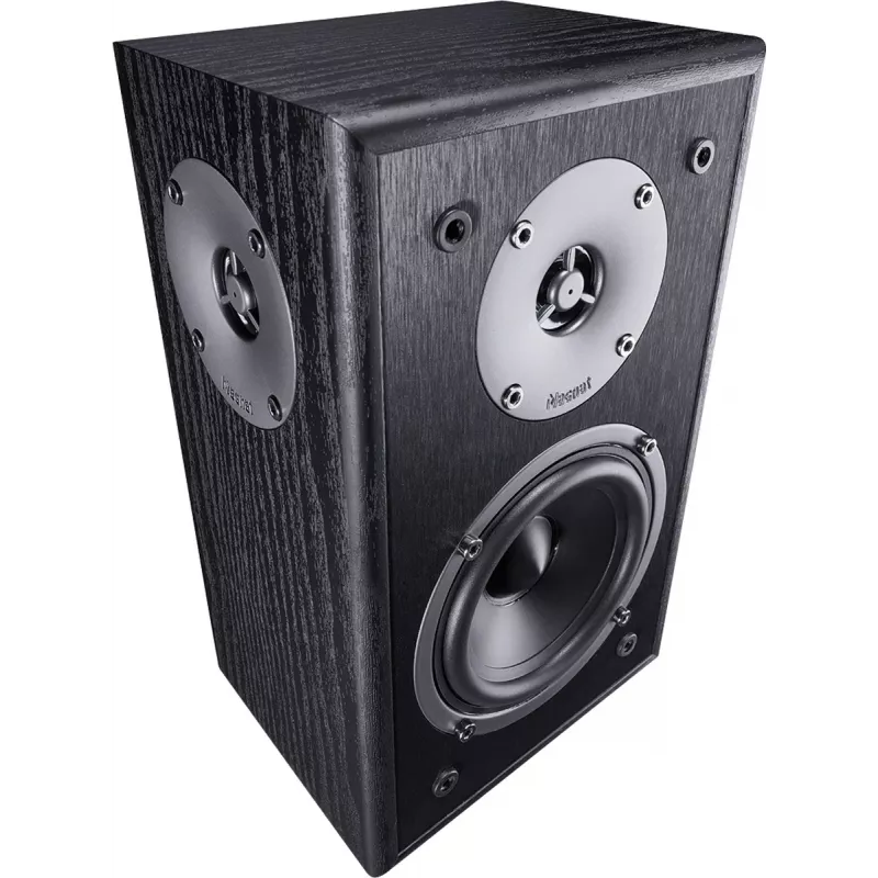 Plauktā novietojams skaļrunis Magnat Monitor S10 D melns, 2‑ceļu, 100 W (RMS 60 W), 42–32000 Hz, 8 Ω, MDF korpuss (pāris)