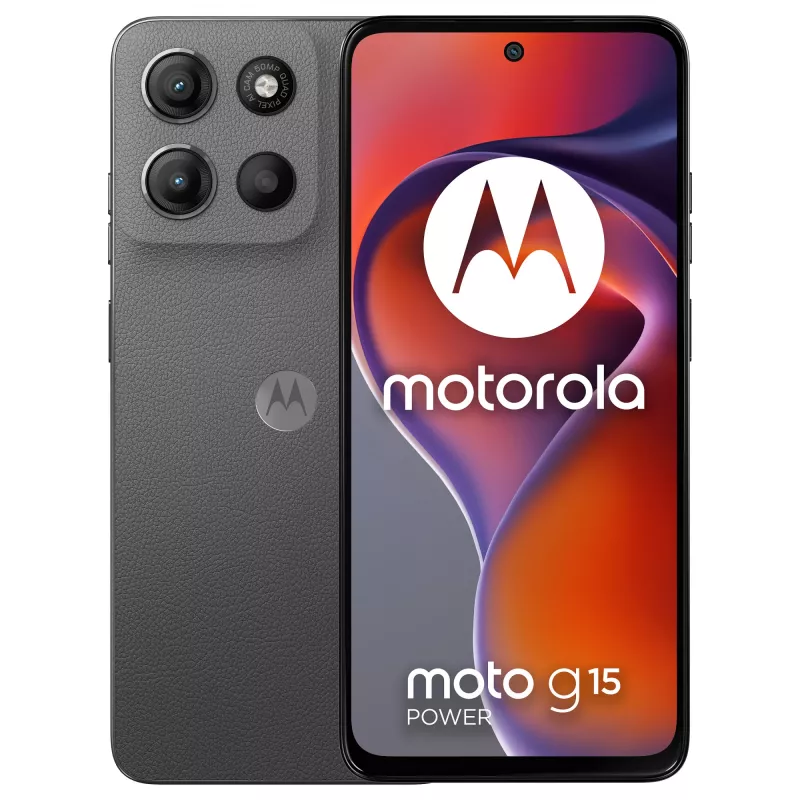 Motorola moto g15 power 17,1 cm (6,72 collas) Dual SIM Android 15 4G USB Type-C 8 GB 512 GB 6000 mAh Pelēks