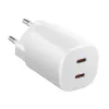 Lādētājs Xiaomi Nano Turbo 45W Balts — 2× USB‑C maiņstrāvas iekštelpu lādētājs viedtālruņiem un planšetdatoriem