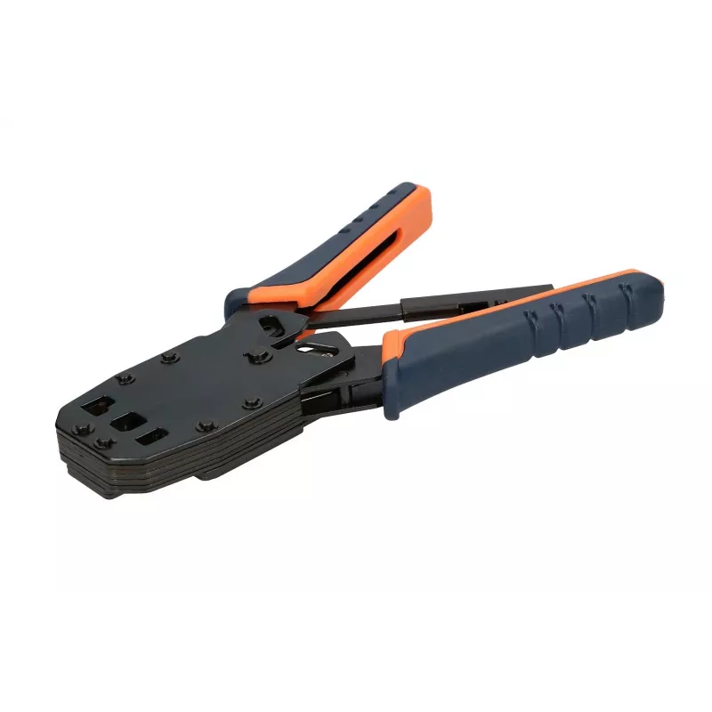 Extralink RJ45 krimpēšanas instruments 4P+6P+8P ar sprūdrata mehānismu modulārajiem spraudņiem, 1 gab.