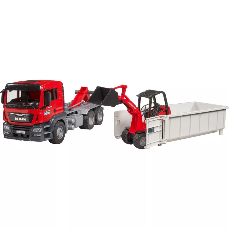 Kravas automašīnas un trases komplekts BRUDER MAN TGS Truck Daudzkrāsains