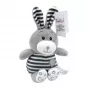 Mīkstā rotaļlieta TULILO svītrainais Cuddles trusis 26 cm plīša zaķa rotaļlieta