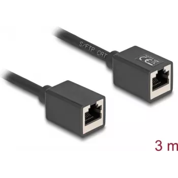 Tīkla kabelis DeLOCK 90332 RJ-45 Cat6a 3 m Melns