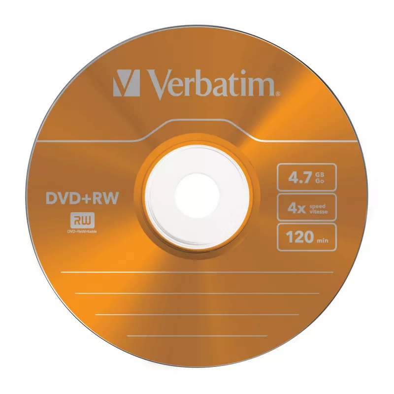 VERBATIM 43297 Verbatim DVD+RW plānā juveliera kastīte 5 4.7GB 4x Krāsa