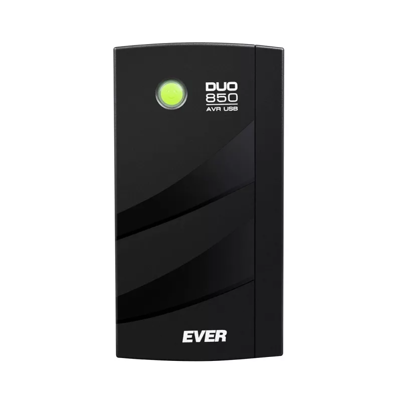 EVER DUO 850 AVR USB - UPS - maiņstrāva 230 V - 550 W - 850 VA - vienfāzes - 2 x Bleisure 5 Ah - USB - Izejas kontaktligzdas: 6