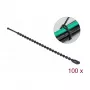 Beaded kabelis Tie DeLOCK 19566 L 100 x W 2.4 mm Melns 100 pieces