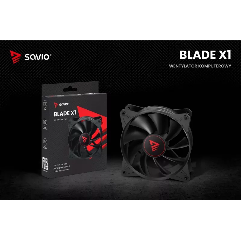 SAVIO SAVGBLADE 120mm PWM korpusa ventilators