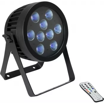 LED spots EUROLITE PAR 9 UV 9x3W – skatuves/klubu UV PAR gaisma, 9 LED 3W