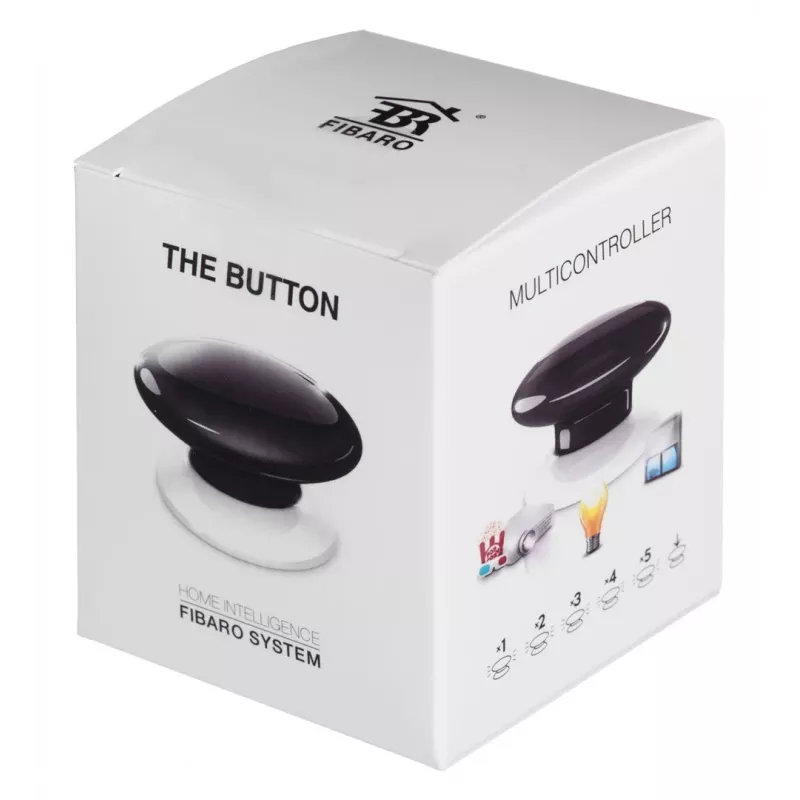 Fibaro The Button Melns panikas poga bezvadu trauksme