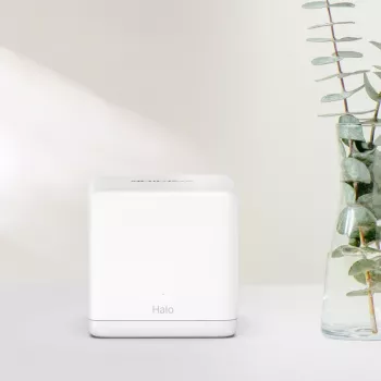 MESH sistēma MERCUSYS Halo H60X (2 gab.) divjoslu Wi‑Fi 6, 1500 Mbps, līdz 350 m², 2x LAN, iekšējās antenas, balta