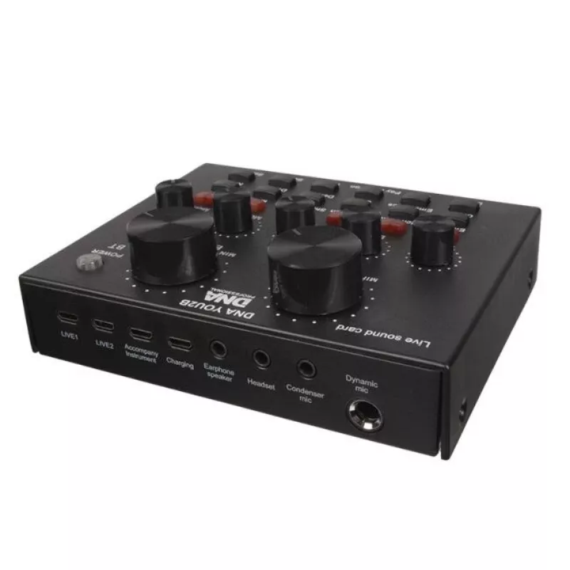 Mikrofona komplekts Bitmat DNA YOU2B — mikrofons, audio saskarne, statīvs un kabeļi