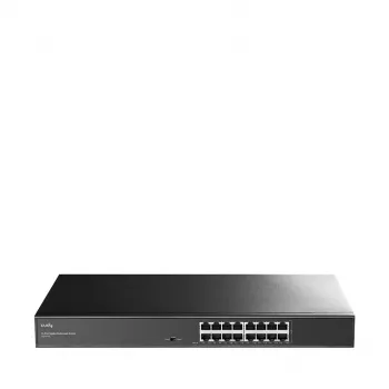 Tīkla slēdzis Cudy GS1016L — 16 portu Gigabit Ethernet (10/100/1000), 32 Gbit/s komutācija, uzstādāms statnē