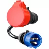 go-e Adapter Gemini flex 11 kW on CEE zilais 16 A Kabelis 0,3 m