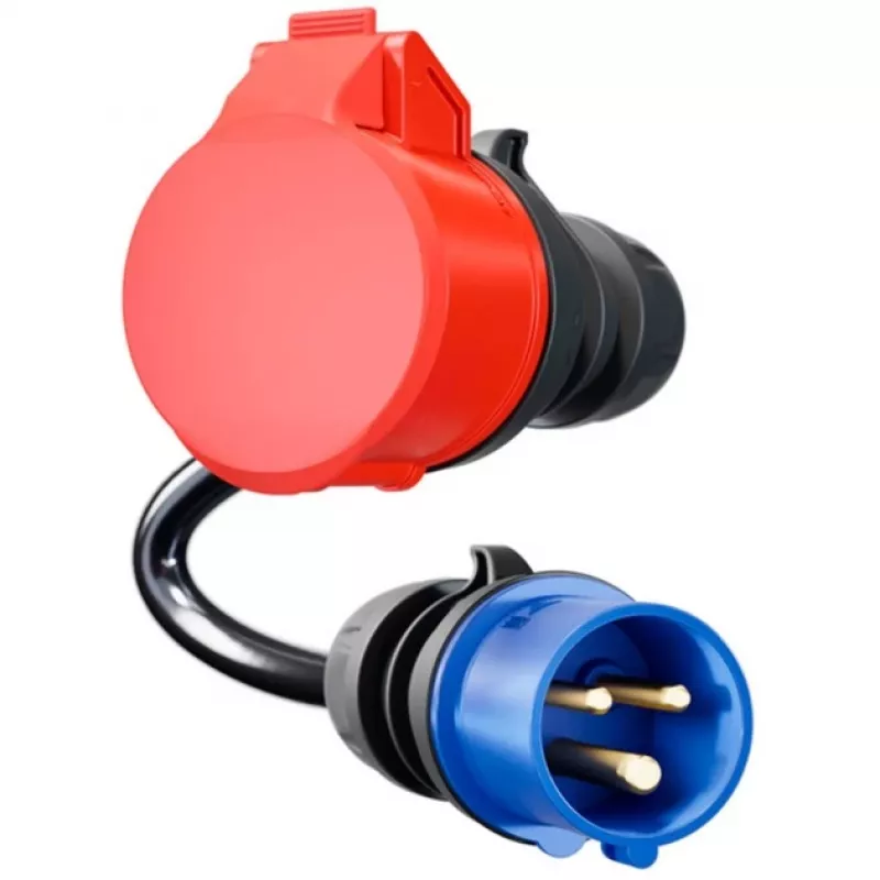 go-e Adapter Gemini flex 11 kW on CEE zilais 16 A Kabelis 0,3 m
