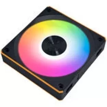 120mm Lian Li UNI FAN CL Wireless Reverse Melns — modelis 12RCL1W1B, magnētiskais savienotājs, modulārs RGB