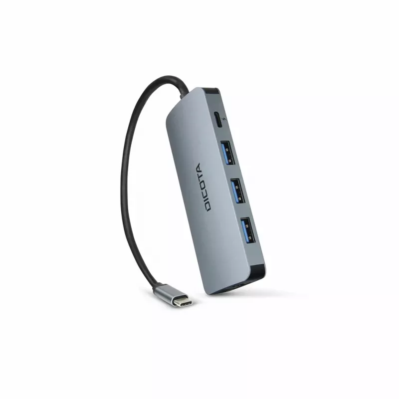 Dicota USB-C 8-in-1 Multi Hub 4K PD 100W sudraba
