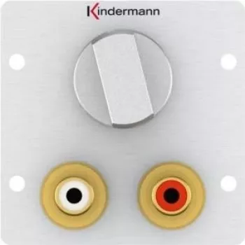 Kontaktligzda 2 x RCA Kindermann 7444000518