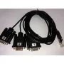 Seriālais kabelis ALLNET ALL4500_COM Melns DB-9 Vīrišķais