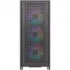 PC korpuss Silentware Air 2000 A-RGB Melns — mid-tower, rūdīta stikla sānu panelis