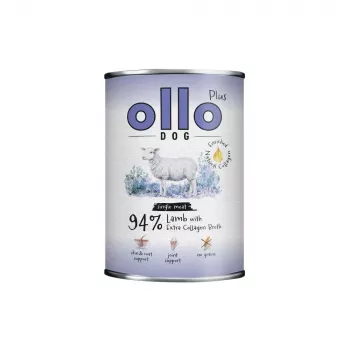 Ollo Plus Kolagen Jēra gaļa 400g konservi sunim