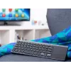 Bezvadu RF pilna izmēra tastatūra TRACER TRAKLA46934, QWERTY angļu, 2,4 GHz nano uztvērējs, membrāna, melna/pelēka