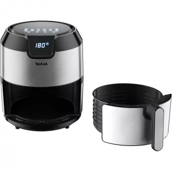 Tefal Easy Fry EY401D Single 4.2 L Brīvstāvošs 1500 W Karstā gaisa fritieris Melns, Nerūsējošais tērauds