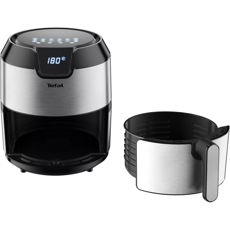 Tefal Easy Fry EY401D Single 4.2 L Brīvstāvošs 1500 W Karstā gaisa fritieris Melns, Nerūsējošais tērauds