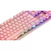 Deltaco GAM-021-RGB-P-DE - pilna izmēra (100%) - USB - membrānas taustiņu slēdzis - QWERTZ - Rozā