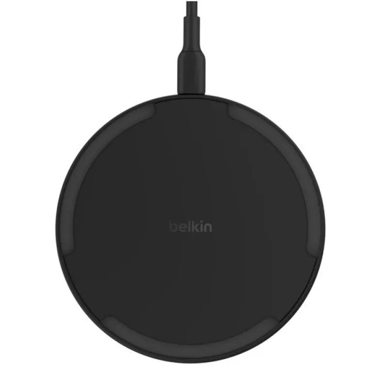 Bezvadu lādētājs Belkin WIA012KQBK 15W ar 20W strāvas adapteri, melns