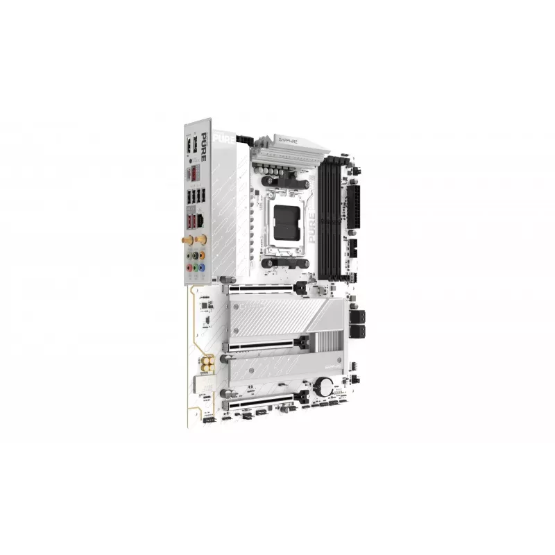 Mātesplate Sapphire PURE B850A WIFI7 ATX — B850 mikroshēmojums, Wi‑Fi 7, DDR4 atbalsts